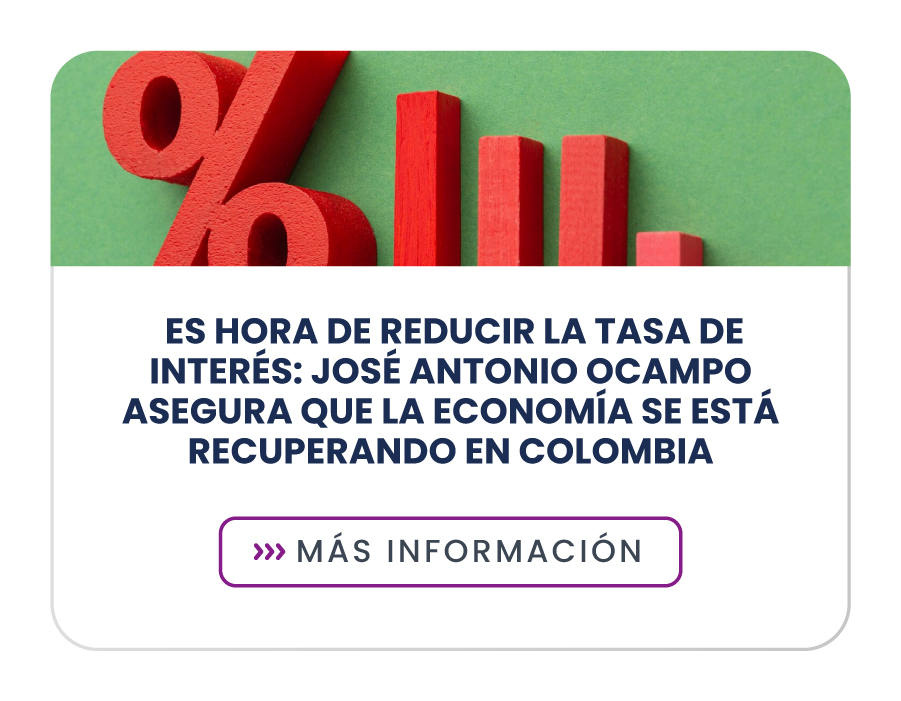 Es hora de reducir la tasa de interés: José Antonio Ocampo asegura que la economía se está recuperando en Colombia