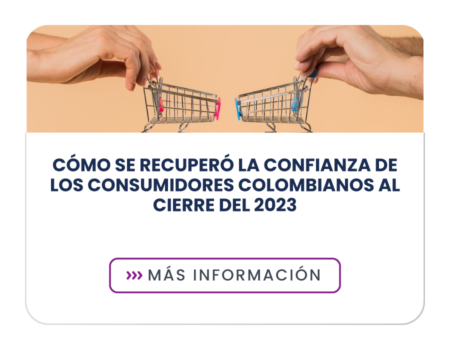 Cómo se recuperó la confianza de los consumidores colombianos al cierre del 2023