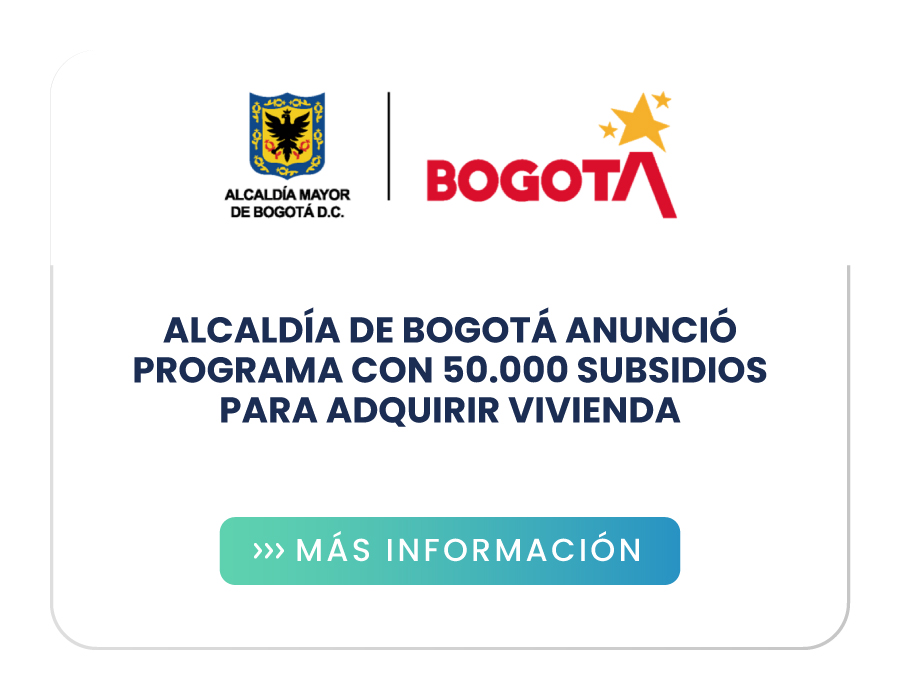 Alcaldía de Bogotá anunció programa con 50.000 subsidios para adquirir vivienda