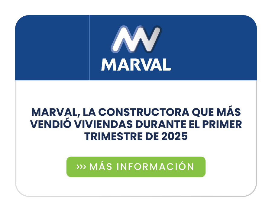 Marval, la constructora que más vendió viviendas durante el primer trimestre de 2025