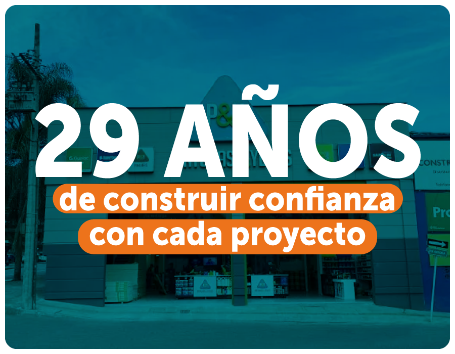 ¡29 años de construir confianza con cada proyecto!
